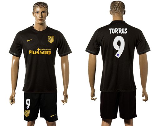 Atletico Madrid #9 Torres Away Soccer Club Jersey