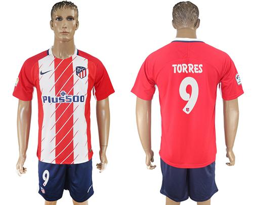 Atletico Madrid #9 Torres Home Soccer Club Jersey Atletico Madrid #9 Torres Home Soccer Club Jersey