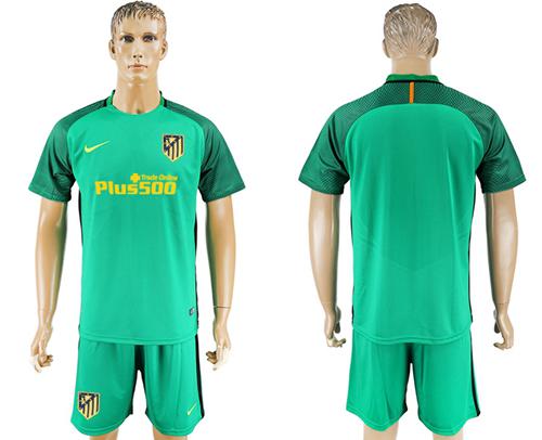 Atletico Madrid Blank Green Goalkeeper Soccer Club Jersey Atletico Madrid Blank Green Goalkeeper Soccer Club Jersey