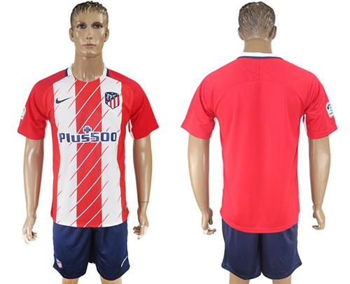 Atletico Madrid Blank Home Soccer Club Jersey Atletico Madrid Blank Home Soccer Club Jersey