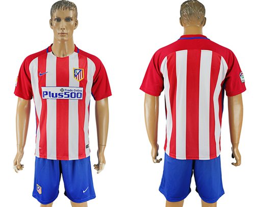Atletico Madrid Blank Home Soccer Club Jersey Atletico Madrid Blank Home Soccer Club Jersey
