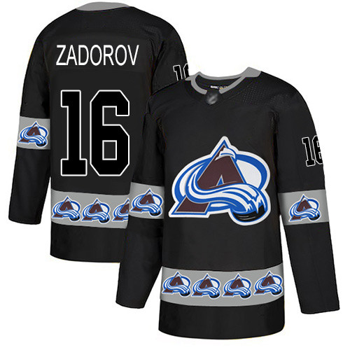 Avalanche #16 Nikita Zadorov Black Authentic Team Logo Fashion Stitched Hockey Jersey Avalanche #16 Nikita Zadorov Black Authentic Team Logo Fashion Stitched Hockey Jersey
