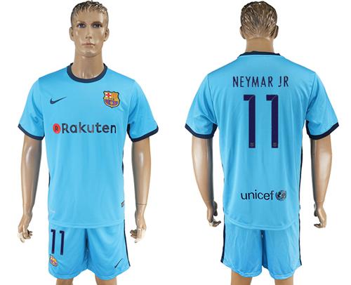 Barcelona #11 Neymar Jr Away Soccer Club Jersey
