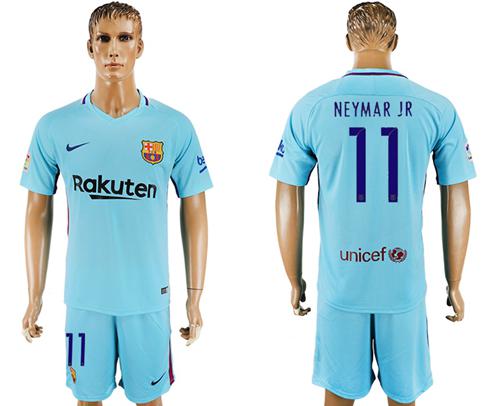 Barcelona #11 Neymar Jr Away Soccer Club Jersey