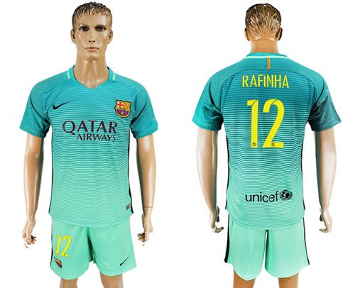 Barcelona #12 Rafinha Sec Away Soccer Club Jersey Barcelona #12 Rafinha Sec Away Soccer Club Jersey