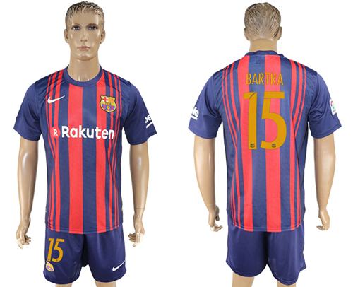 Barcelona #15 Bartra Home Soccer Club Jersey Barcelona #15 Bartra Home Soccer Club Jersey
