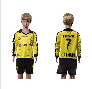 Barcelona #9 Suarez SEC Away Long Sleeves Kid Soccer Club Jersey-2447