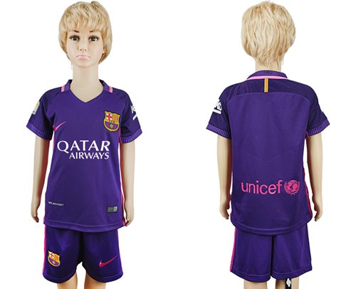Barcelona Blank Away Kid Soccer Club Jersey Barcelona Blank Away Kid Soccer Club Jersey