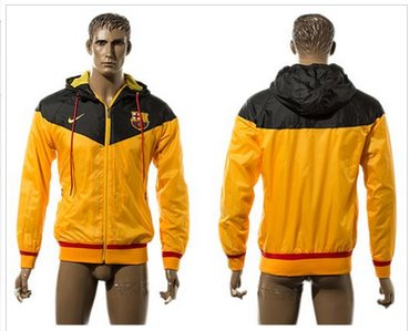 Barcelona Blank Yellow Soccer Coat