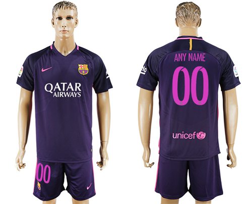 Barcelona Personalized Away Soccer Club Jersey Barcelona Personalized Away Soccer Club Jersey