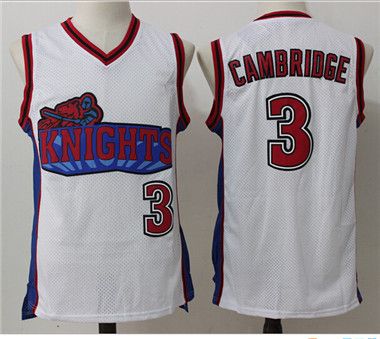 Like Mike Movie Los Angeles Knights #3 Calvin Cambridge White Stitched Basketball