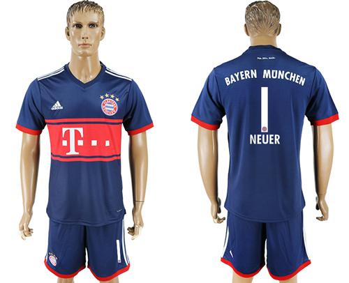 Bayern Munchen #1 Neuer Away Soccer Club Jersey Bayern Munchen #1 Neuer Away Soccer Club Jersey