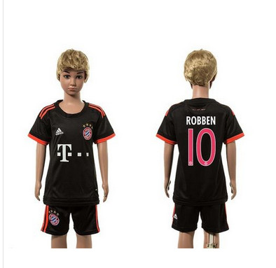 Bayern Munchen #10 Robben SEC Away Kid Soccer Club Jersey