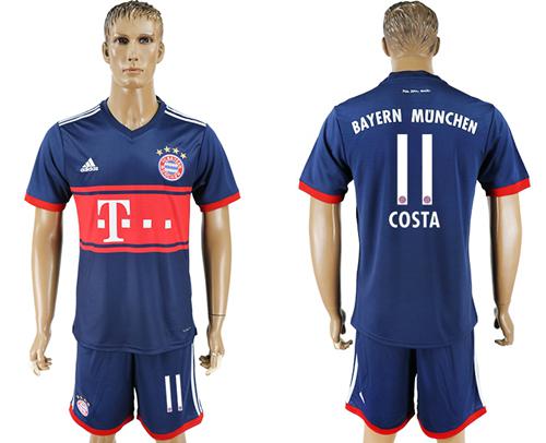 Bayern Munchen #11 Costa Away Soccer Club Jersey Bayern Munchen #11 Costa Away Soccer Club Jersey