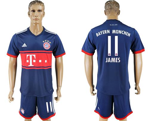 Bayern Munchen #11 James Away Soccer Club Jersey Bayern Munchen #11 James Away Soccer Club Jersey