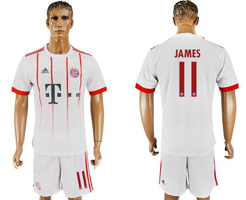 Bayern Munchen #11 James Sec Away Soccer Club Jersey Bayern Munchen #11 James Sec Away Soccer Club Jersey
