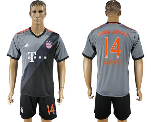Bayern Munchen #14 Alonso Away Soccer Club Jersey Bayern Munchen #14 Alonso Away Soccer Club Jersey
