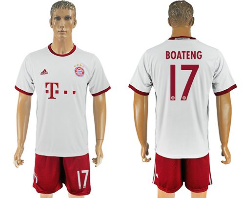 Bayern Munchen #17 Boateng Sec Away Soccer Club Jersey