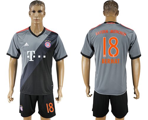 Bayern Munchen #18 Bernat Away Soccer Club Jersey Bayern Munchen #18 Bernat Away Soccer Club Jersey