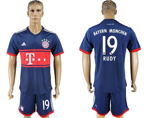 Bayern Munchen #19 Rudy Away Soccer Club Jersey Bayern Munchen #19 Rudy Away Soccer Club Jersey