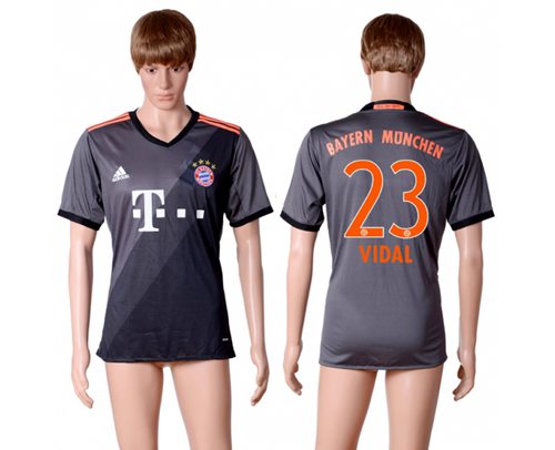 Bayern Munchen #23 Vidal Away Soccer Club Jersey