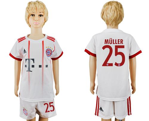 Bayern Munchen #25 Muller SEC Away Kid Soccer Club Jersey Bayern Munchen #25 Muller SEC Away Kid Soccer Club Jersey