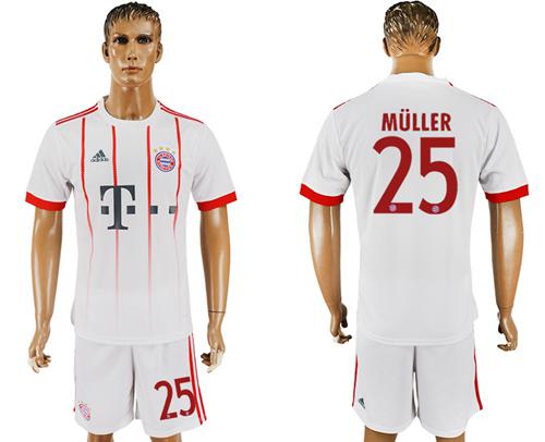 Bayern Munchen #25 Muller Sec Away Soccer Club Jersey Bayern Munchen #25 Muller Sec Away Soccer Club Jersey