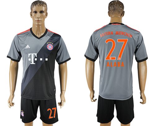 Bayern Munchen #27 Alaba Away Soccer Club Jersey