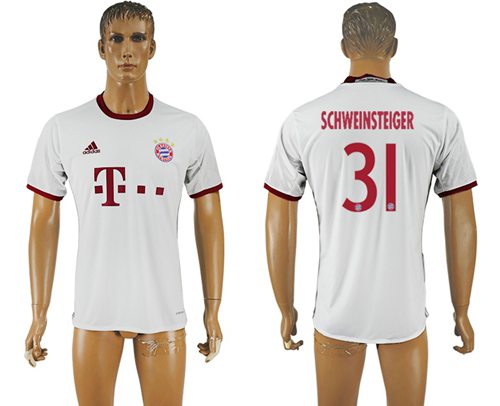 Bayern Munchen #31 Schweinsteiger Sec Away Soccer Club Jersey Bayern Munchen #31 Schweinsteiger Sec Away Soccer Club Jersey