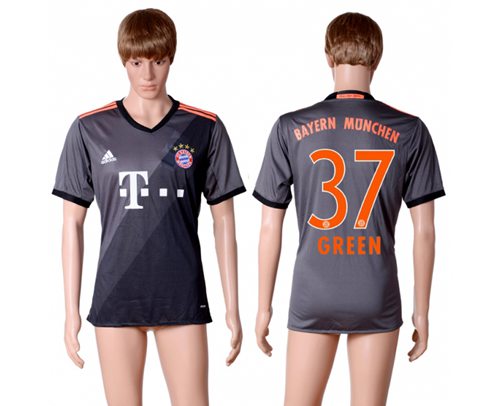 Bayern Munchen #37 Green Away Soccer Club Jersey