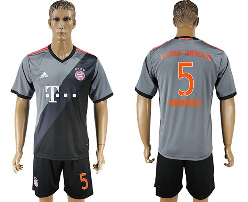 Bayern Munchen #5 Hummels Away Soccer Club Jersey Bayern Munchen #5 Hummels Away Soccer Club Jersey