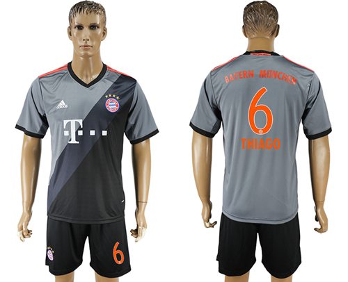 Bayern Munchen #6 Thiago Away Soccer Club Jersey