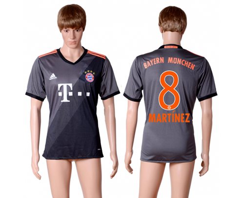 Bayern Munchen #8 Martinez Away Soccer Club Jersey