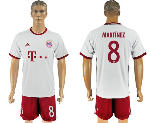 Bayern Munchen #8 Martinez Sec Away Soccer Club Jersey