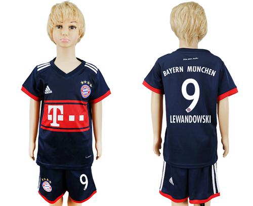 Bayern Munchen #9 Lewandowski Away Kid Soccer Club Jersey Bayern Munchen #9 Lewandowski Away Kid Soccer Club Jersey