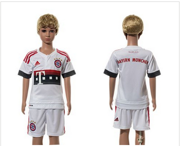Bayern Munchen Blank Away Kid Soccer Club Jersey