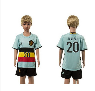 Belgium #19 Dembele Red Home Kid Soccer Country Jersey-1948-3458-4177-5272