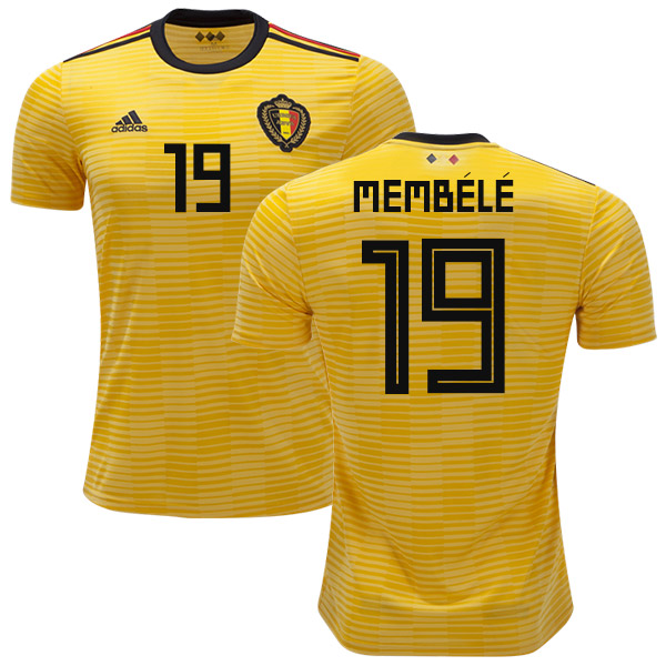 Belgium #19 Membele Away Soccer Country Jersey Belgium #19 Membele Away Soccer Country Jersey