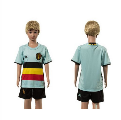 Belgium Blank Away Kid Soccer Country Jersey Belgium Blank Away Kid Soccer Country Jersey