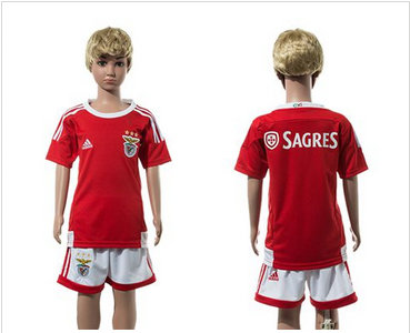 Benfica Blank Red Home Kid Soccer Club Jersey Benfica Blank Red Home Kid Soccer Club Jersey