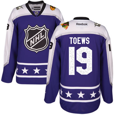 Blackhawks #19 Jonathan Toews Purple 2017 All-Star Central Division Women's Stitched NHL Jersey Blackhawks #19 Jonathan Toews Purple 2017 All-Star Central Division Women's Stitched NHL Jersey