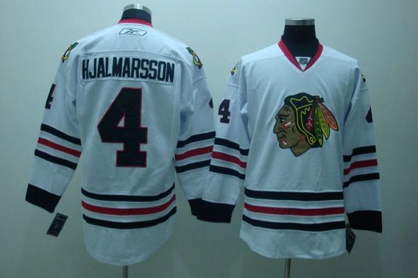 Youth Blackhawks #4 Nikals Hjalmarsson Stitched White NHL Jersey Youth Blackhawks #4 Nikals Hjalmarsson Stitched White NHL Jersey