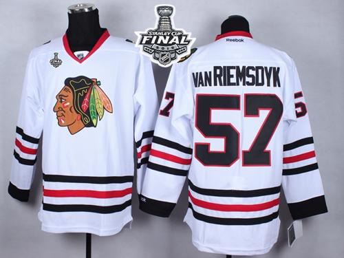Blackhawks #57 Trevor Van Riemsdyk White 2015 Stanley Cup Stitched NHL Jersey
