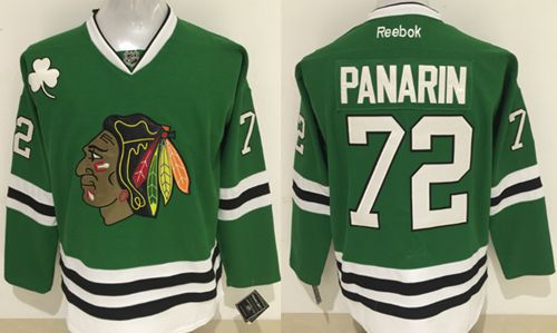 Blackhawks #72 Artemi Panarin Green Stitched NHL Jersey Blackhawks #72 Artemi Panarin Green Stitched NHL Jersey