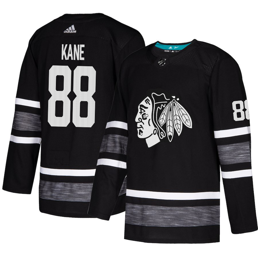 Blackhawks #88 Patrick Kane Black Authentic 2019 All-Star Stitched Youth Hockey Jersey