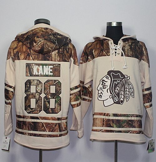 Blackhawks #88 Patrick Kane Cream Camo Stitched NHL Jersey