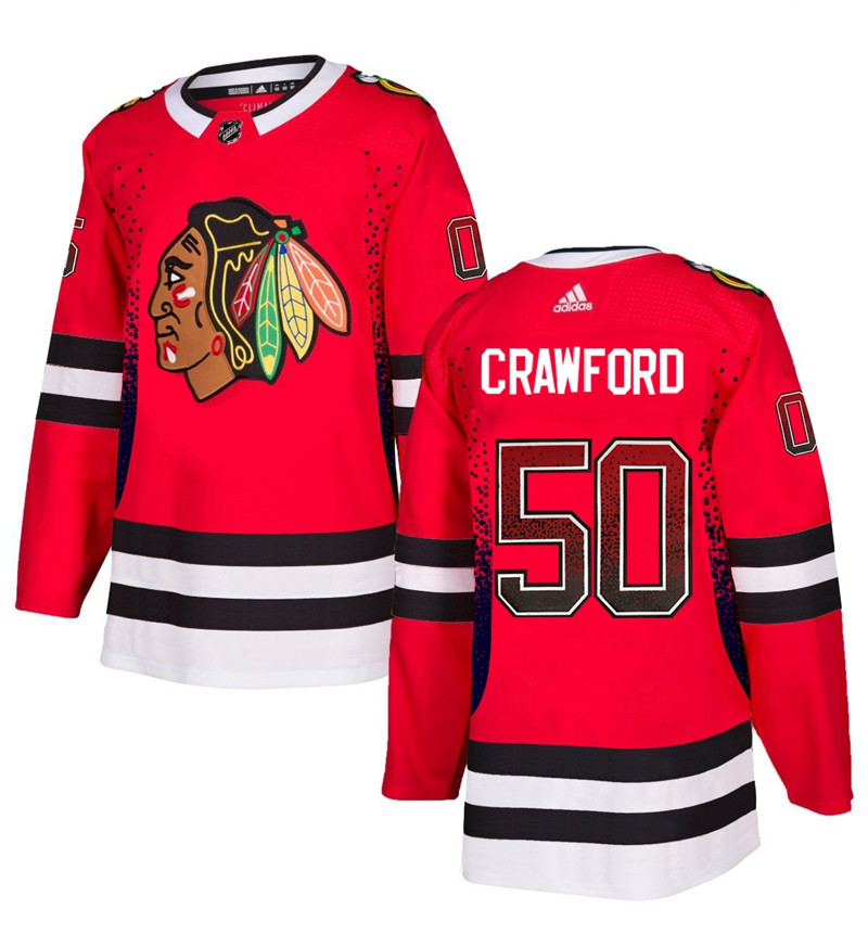 Blackhawks 50 Corey Crawford Red Drift Fashion Adidas Jersey Blackhawks 50 Corey Crawford Red Drift Fashion Adidas Jersey