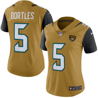 Blake Bortles Jacksonville Jaguars Nike Women's Color Rush Limited Jersey - Gold