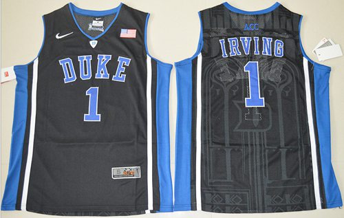 Blue Devils #1 Kyrie Irving Black Basketball Stitched NCAA Jersey Blue Devils #1 Kyrie Irving Black Basketball Stitched NCAA Jersey