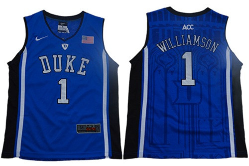 Blue Devils #1 Zion Williamson Blue Black Basketball Elite Stitched Youth College Jersey Blue Devils #1 Zion Williamson Blue Black Basketball Elite Stitched Youth College Jersey